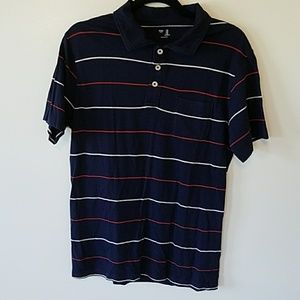 Gap polo size medium navy stripped polo